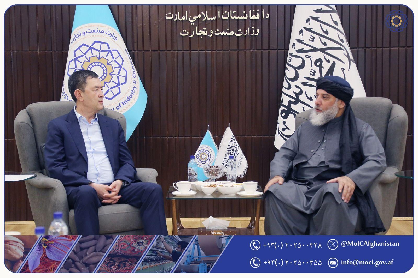 ملاقات وزیر صنعت و تجارت امارت اسلامی افغانستان با والی سیردریای جمهوری اوزبیکستان