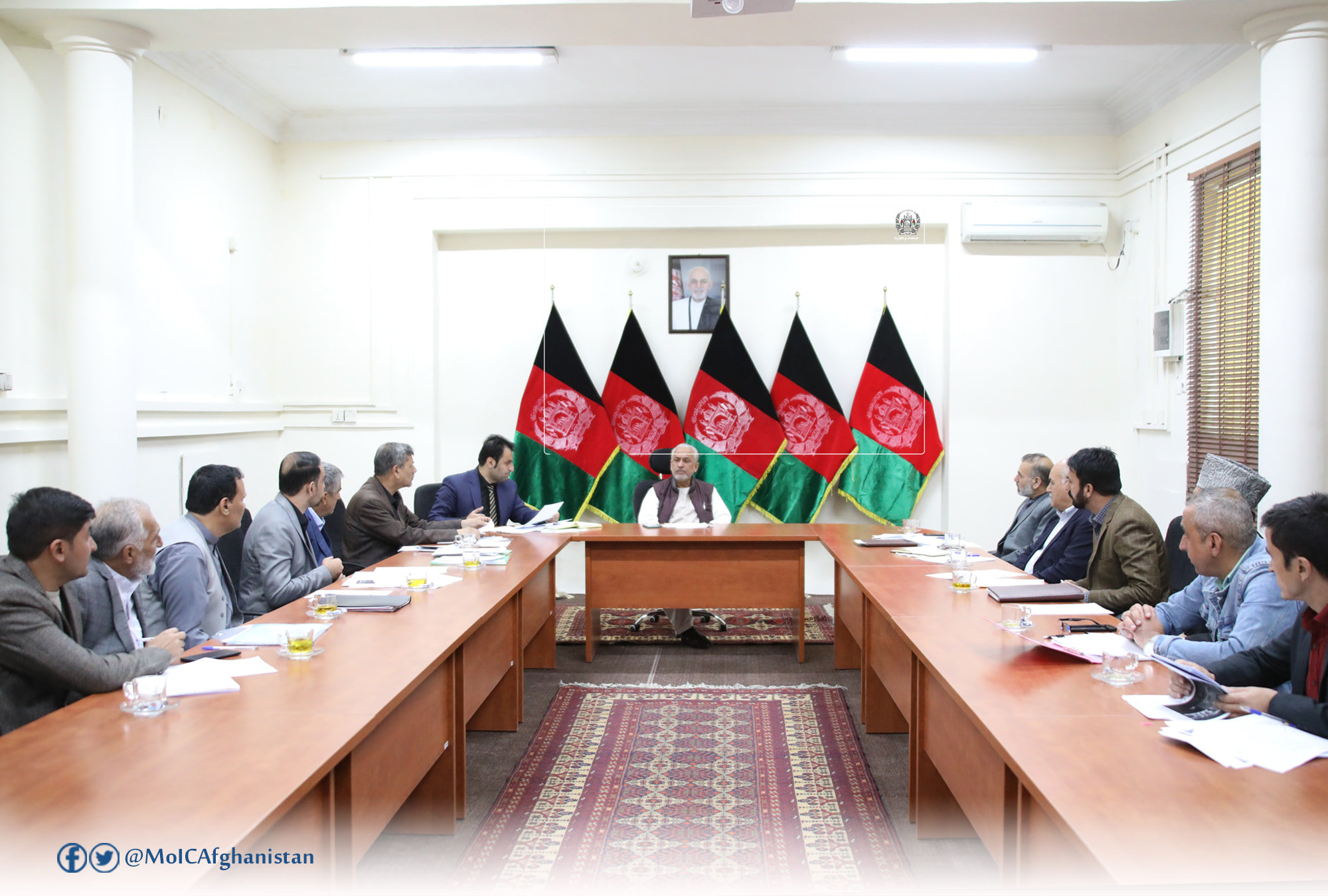 Meeting on the Supreme Council of Spinzar Kunduz and Balkh Vegetable Oil Enterprises