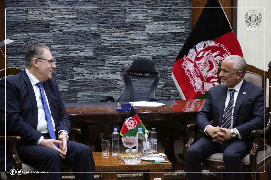 Meeting of Acting Minister of Industry and Commerce with the Resident Representative of the United Nations Development Program (UNDP) in Afghanistan