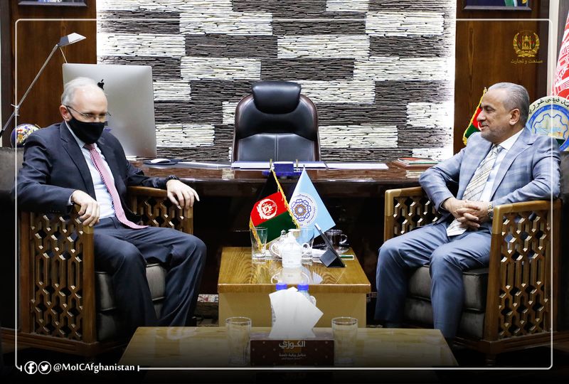 Minister of Industry and Commerce meet with US Deputy Secretary of State in Kabul