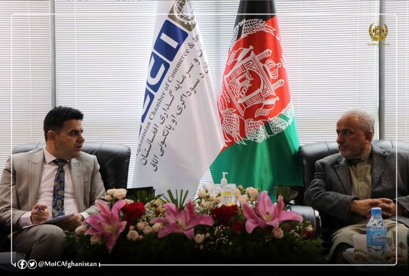 Minister of Industry and Commerce Meets with the leadership of the Herat Chamber of Commerce and Investment