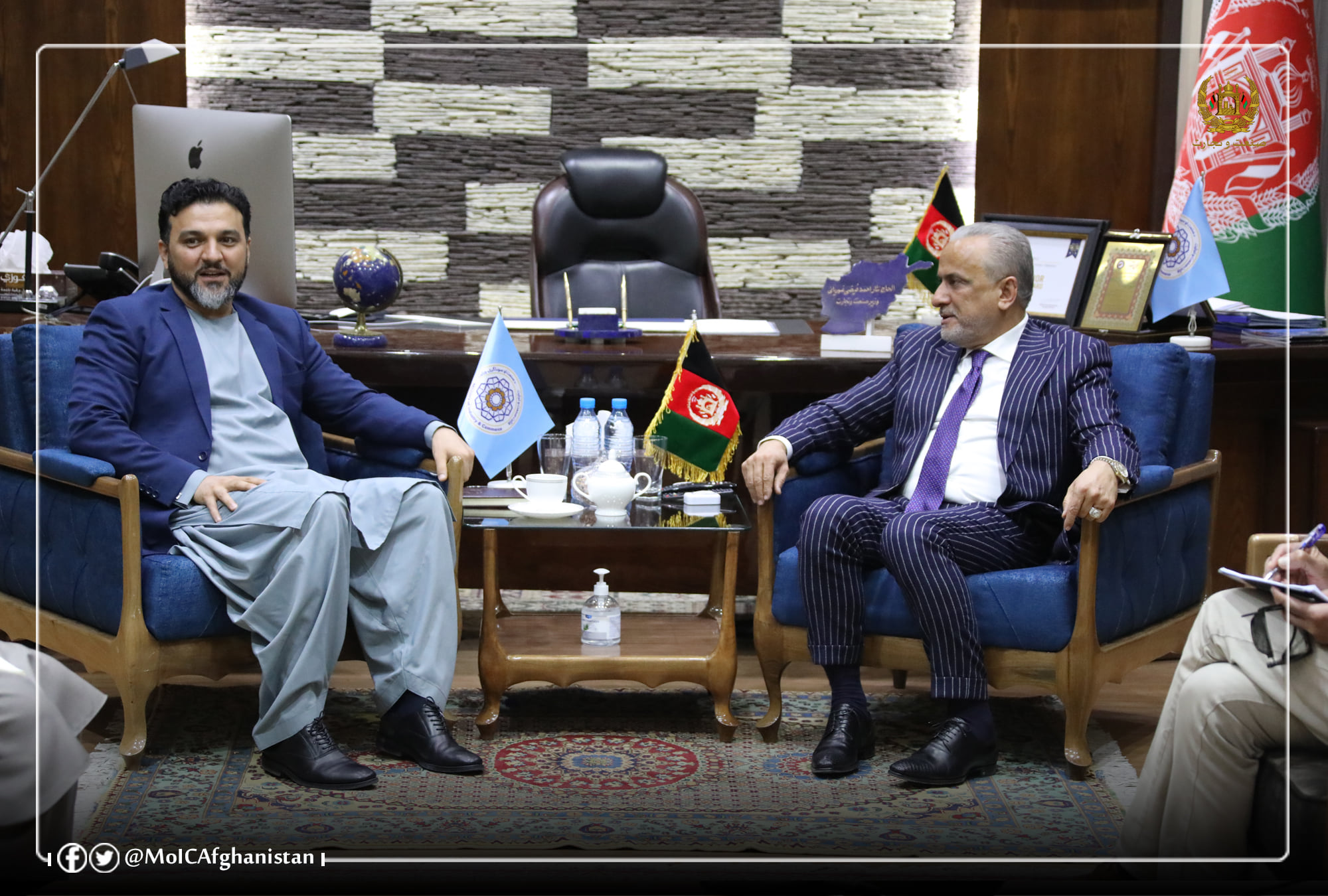 دیدار وزیر صنعت و تجارت با رئیس عمومی اداره ملی حفاظت محیط زیست