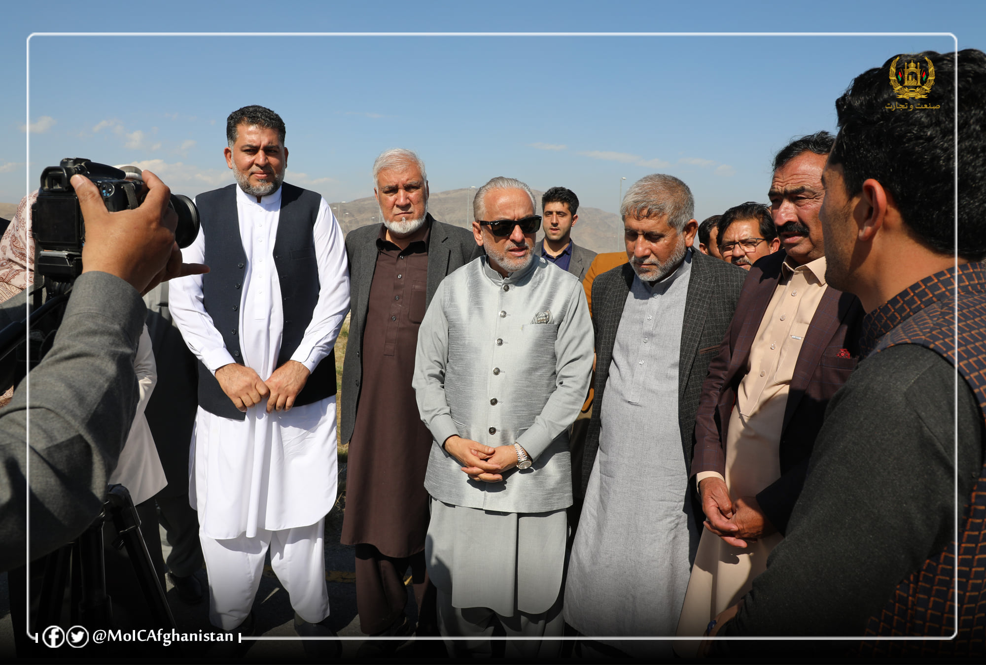 بازدید وزیر صنعت و تجارت از پارک صنعتی حصارشاهی ولایت ننگرهار