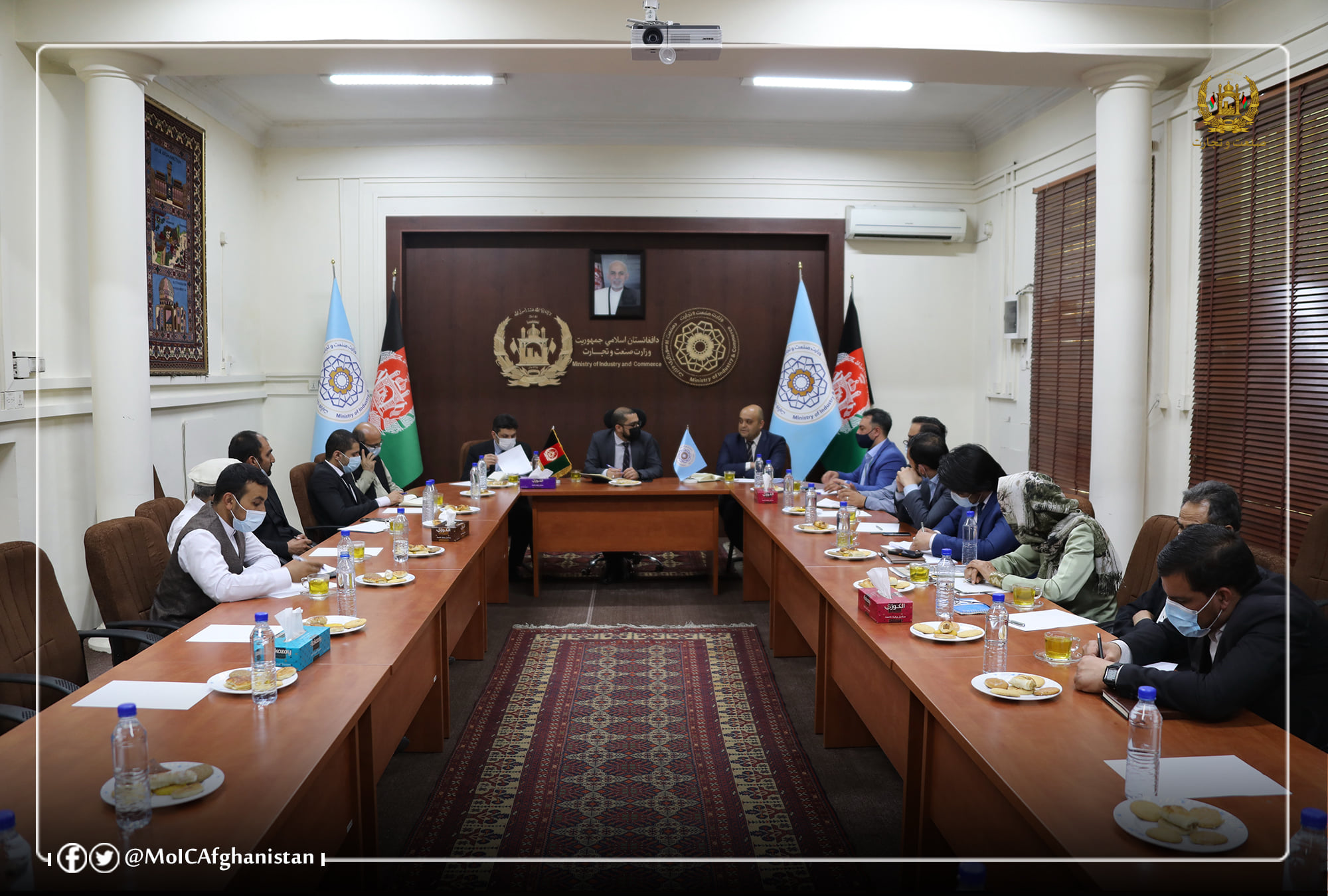 برگزاری جلسه‌ی سکتور سنگ‌های قیمتی گروه‌کاری بهبود تجارت در افغانستان