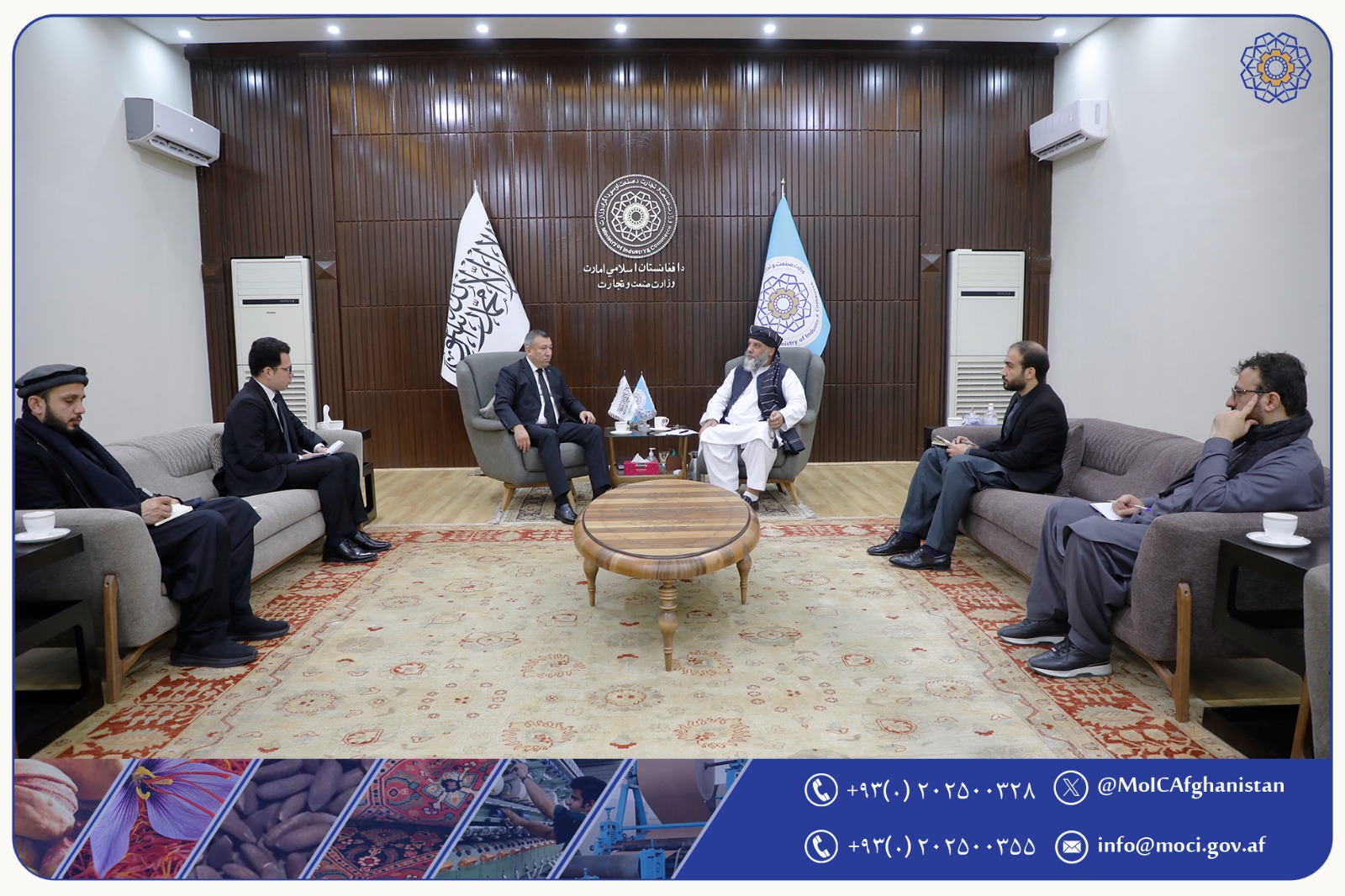 سرپرست وزارت صنعت و تجارت با سفیر ترکمنستان ملاقات نمود