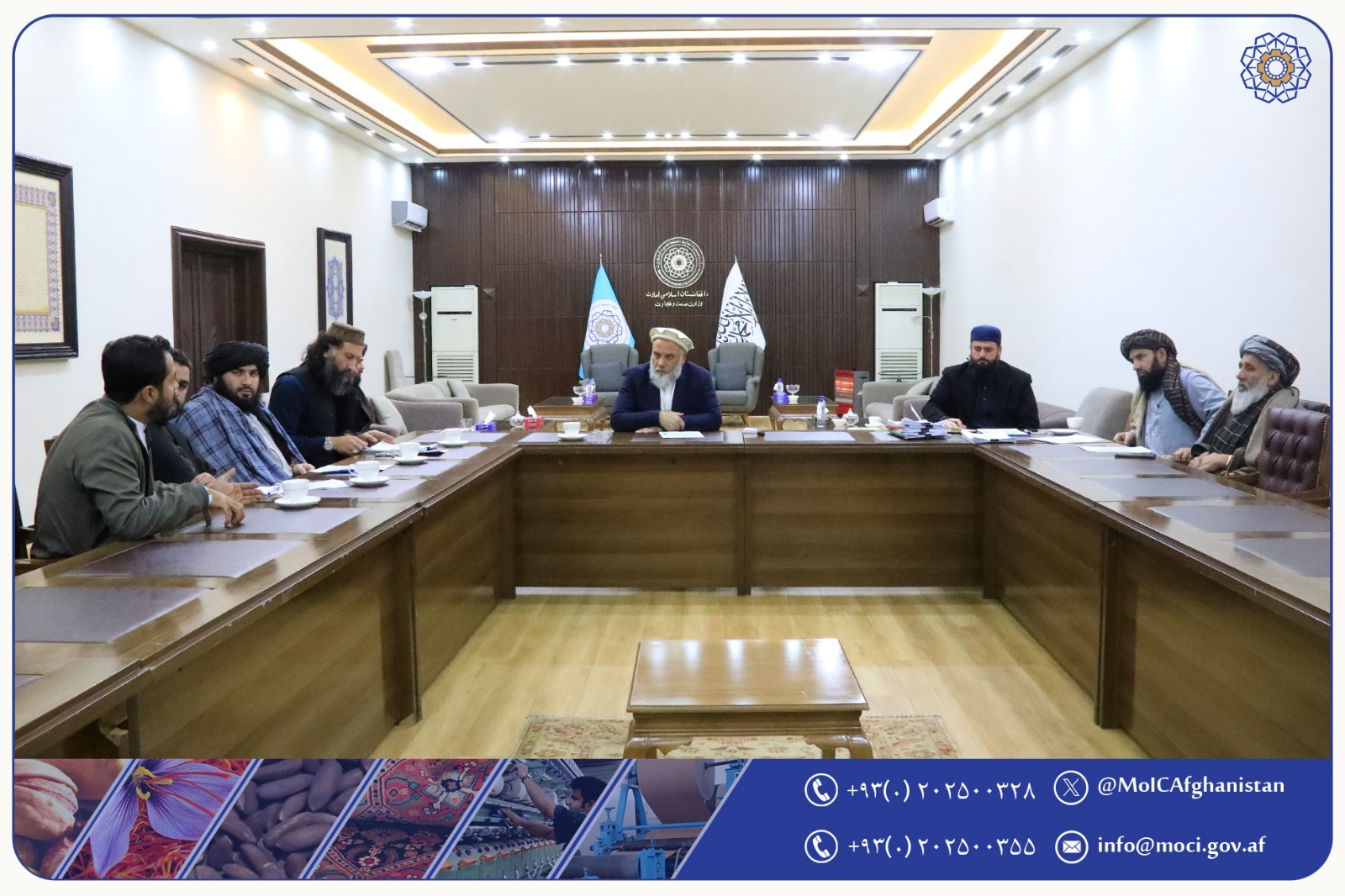 جلسه رهبری هیئت تنظیم ایجاد تسهیلات برای تاجران و صنعت‌کاران عودت‌کننده برگزار گردید