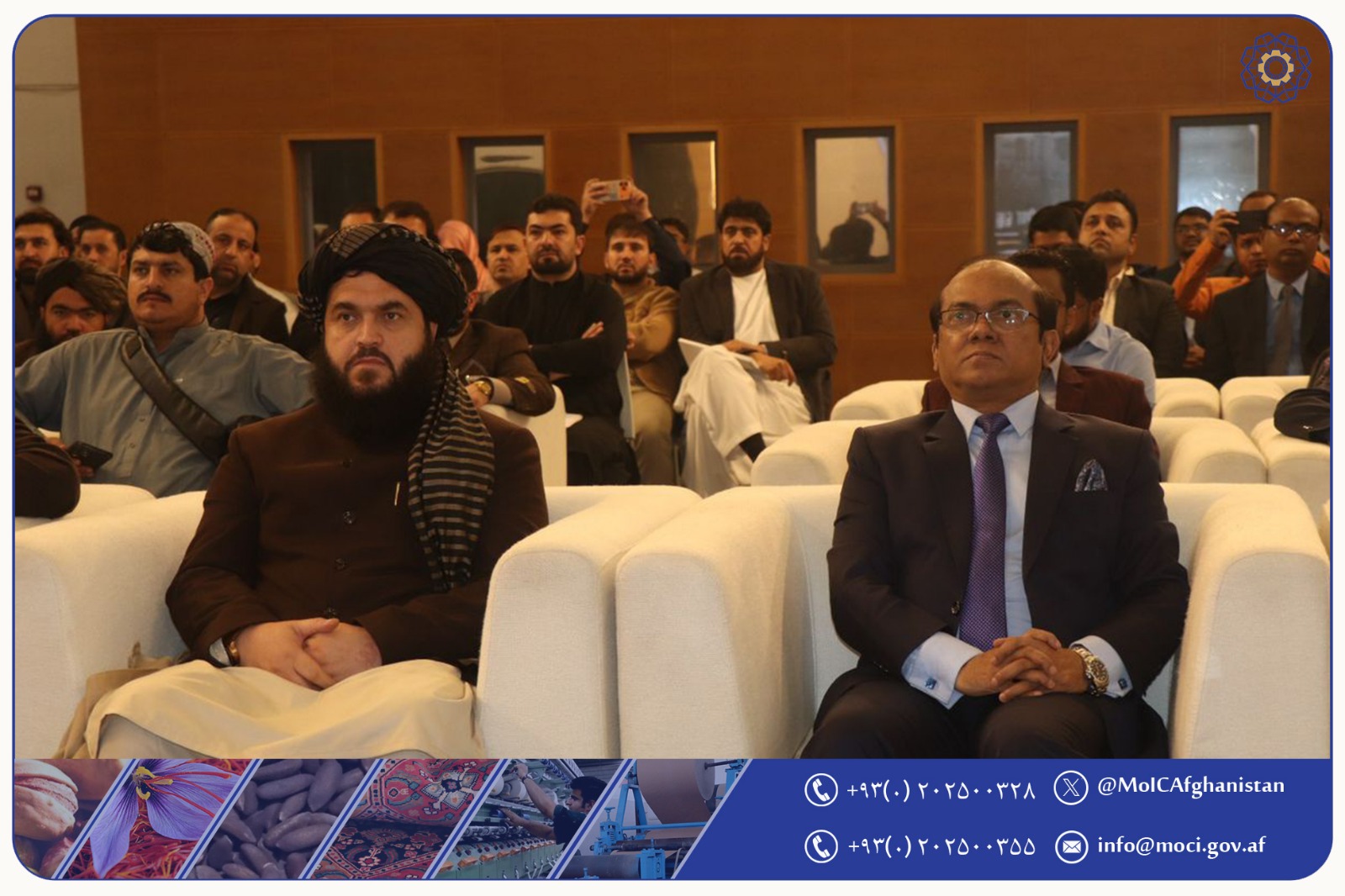 د افغانستان اسلامی امارت د صنعت او سوداګرۍ وزارت مرستيال د بنګله دېش هیواد د نړیوال سوداګریز نندارتون لیدنه وکړه